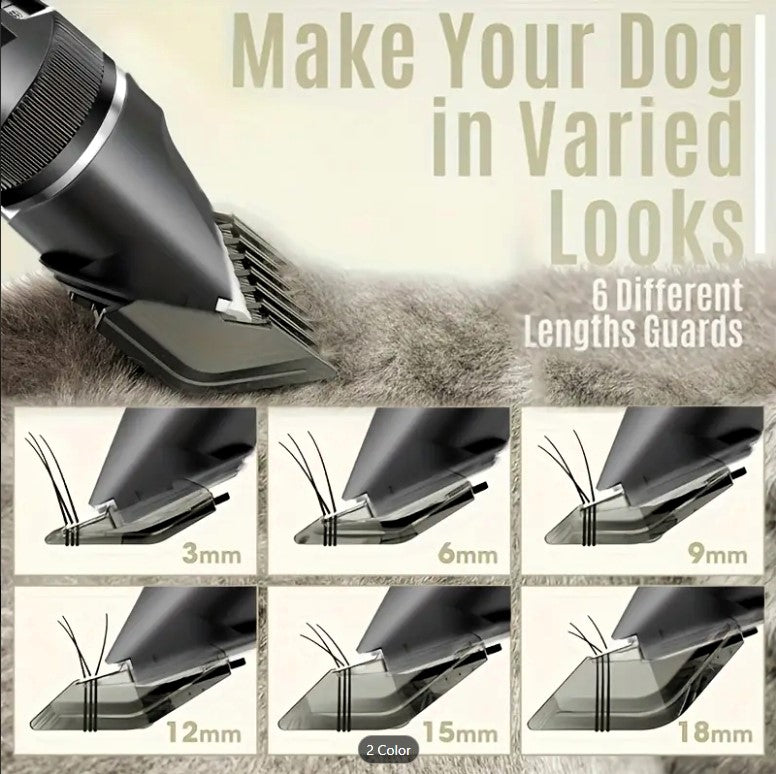 Low-noise rechargeable clippers.